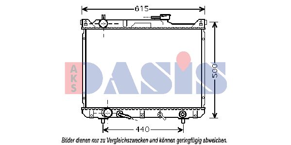 AKS DASIS Радиатор, охлаждение двигателя 320023N